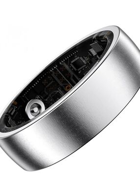 BLACK SIZE 8 Smart Ring - Sleek Wearable Technology